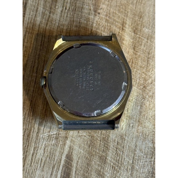 Vintage Citizen Quartz Seven Gold Tone Watch Head Parts Repair - Picture 2 of 5